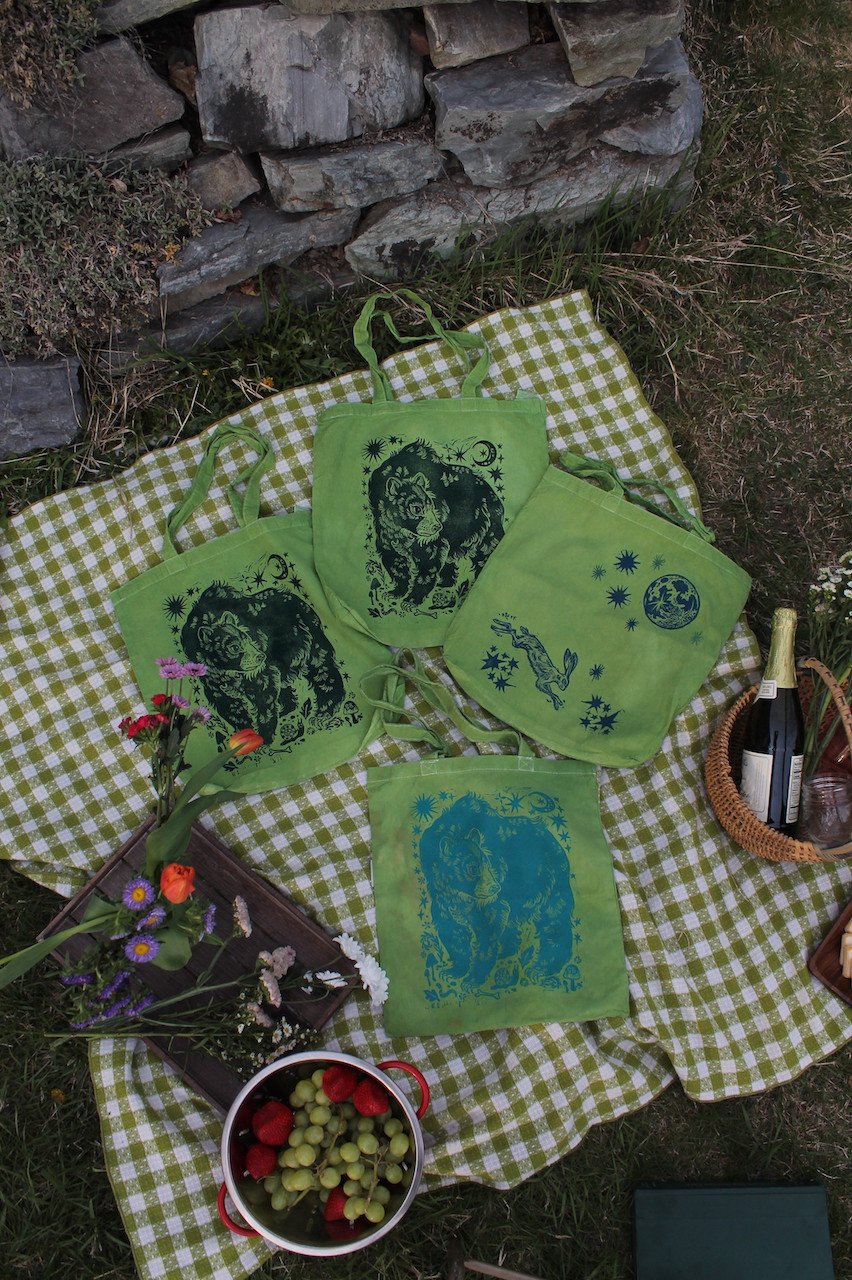 Image of Spring Green Tote Bags