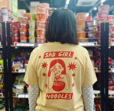 Image of Sad Girl Noodles Organic Cotton Tee