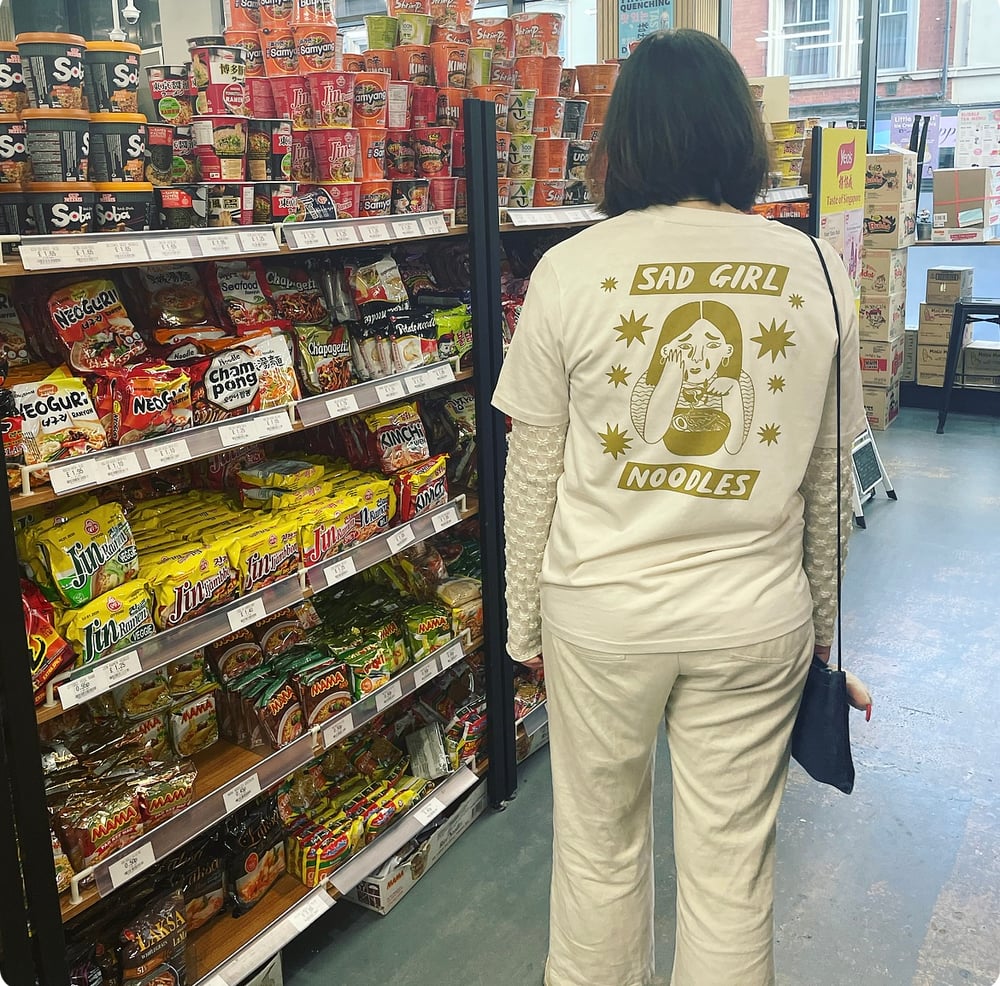 Image of Sad Girl Noodles Organic Cotton Tee