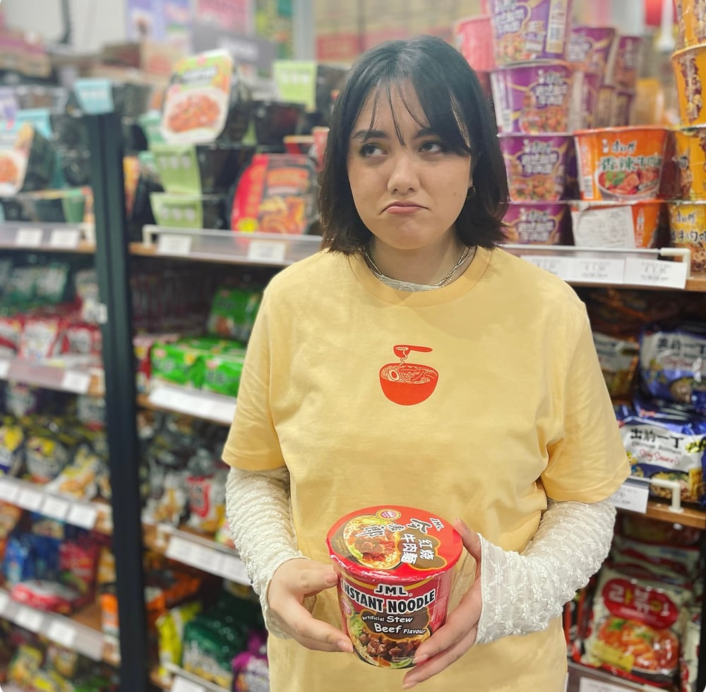 Image of Sad Girl Noodles Organic Cotton Tee