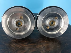 Image of Burlington Recording Aluminium Hub-Adapter for (Otari,Ampex,Denon) with Round-Head Hold Down (PAIR)
