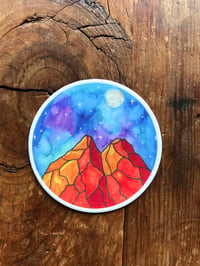Image 1 of Mountain Circle Sticker