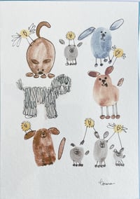 Funky Pets- blank card 5