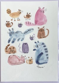 Funky Pets- blank card 7
