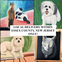 Image of Custom Pet Portrait HAND DELIVERY WITHIN NJ ESSEX COUNTY ONLY!