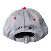 Image 2 of THAT'S NOT ART™ HAT RED/GREY