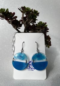 Image 2 of Lightweight 1/2 circle earrings - multi colors/styles to choose from