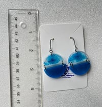 Image 3 of Lightweight 1/2 circle earrings - multi colors/styles to choose from
