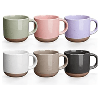 5oz Sophisticated Mini Ceramic Espresso Mugs