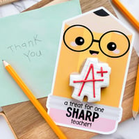 A treat for one SHARP teacher!- Mini Cookie Card