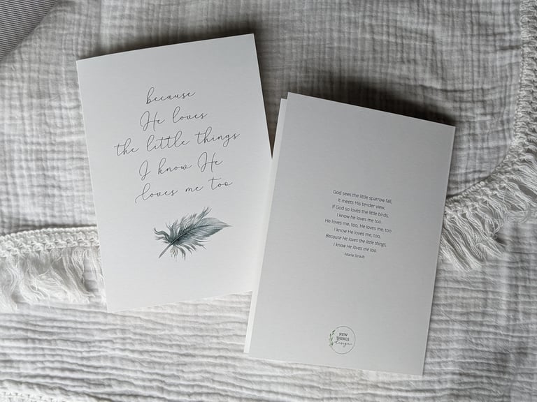 Lullabies Cards Set - 4 Cards with Envelopes Image 4