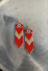 Red Nazar Earrings