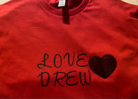 Image 3 of Love Drew | Red Shirt