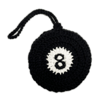 Image 1 of Bag Charm Pouch ⋆ Black  8-Ball 