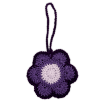 Bag Charm Pouch ⋆ Purple flower