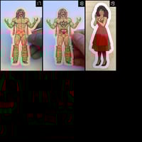 Image 3 of (19) Pro Wrestling Character Stickers • Kiss Cut • 3 Sizes