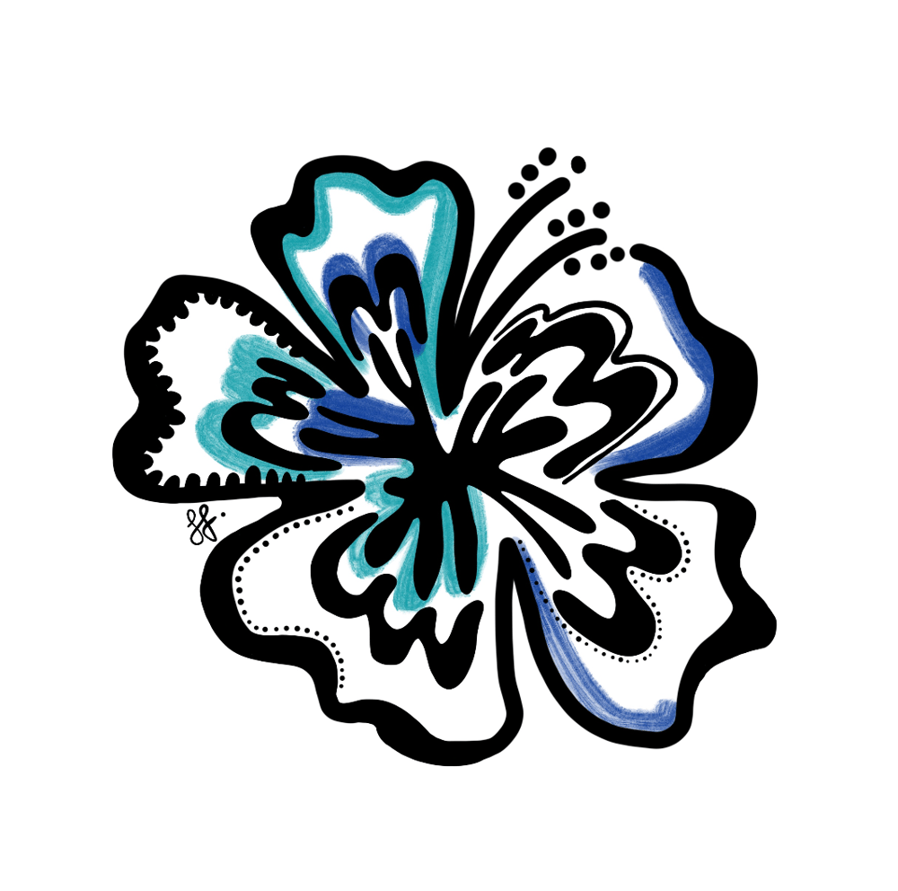 Image of Hibiscus Decal - by Sophie Fletcher Designs