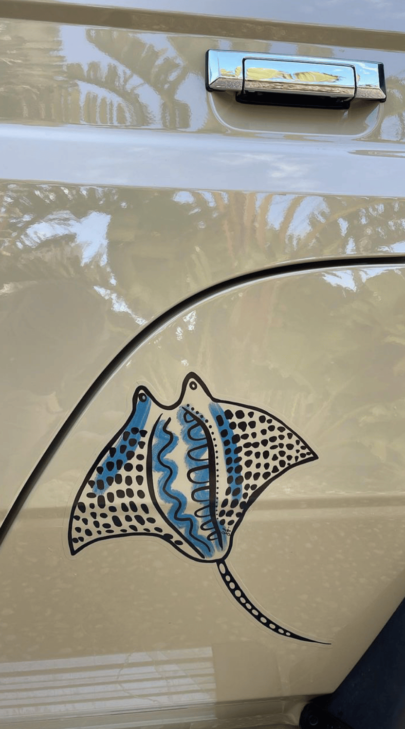 Image of Manta Ray Decal - by Sophie Fletcher Designs