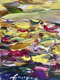 Image 2 of Sun-kissed fields - 33x33cm, FRAMED