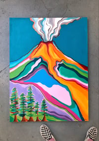 Volcano Original Painting