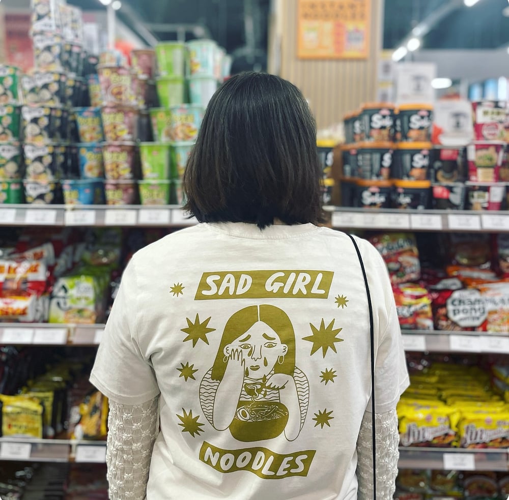 Image of Sad Girl Noodles Organic Cotton Tee