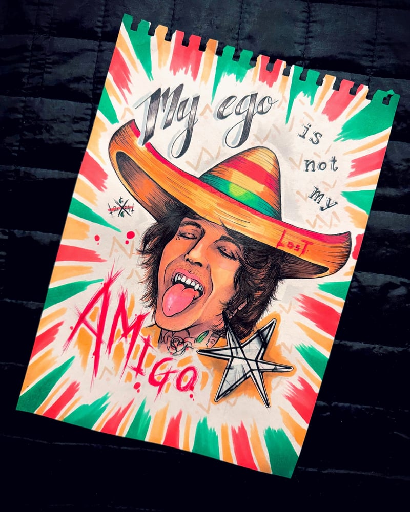Image of 'My Ego Is Not My Amigo' - Bring Me The Horizon Inspired A4 Print
