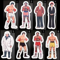 Image 1 of (17) Underdog Boxer Character Stickers • Kiss Cut • 3 Sizes