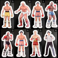 Image 2 of (17) Underdog Boxer Character Stickers • Kiss Cut • 3 Sizes