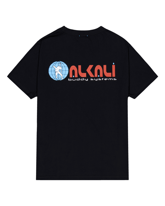 "Buddy Systems" Tee - Black/Blue