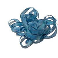 Image 5 of 1PC.  PARADISE  42" Hand dyed finished edge Habotai silk ribbon