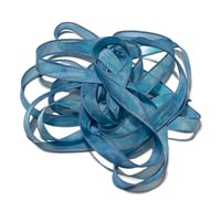 Image 6 of 1PC.  PARADISE  42" Hand dyed finished edge Habotai silk ribbon