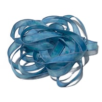 Image 7 of 1PC.  PARADISE  42" Hand dyed finished edge Habotai silk ribbon