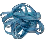 Image 8 of 1PC.  PARADISE  42" Hand dyed finished edge Habotai silk ribbon