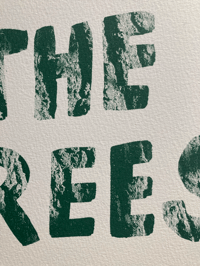 Image 4 of TOUCH THE TREES - SCREEN PRINT - GREEN