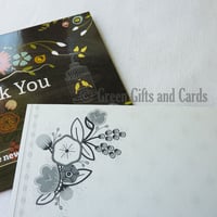 Image 5 of 20 Flat "Thank You" Wedding Note Cards