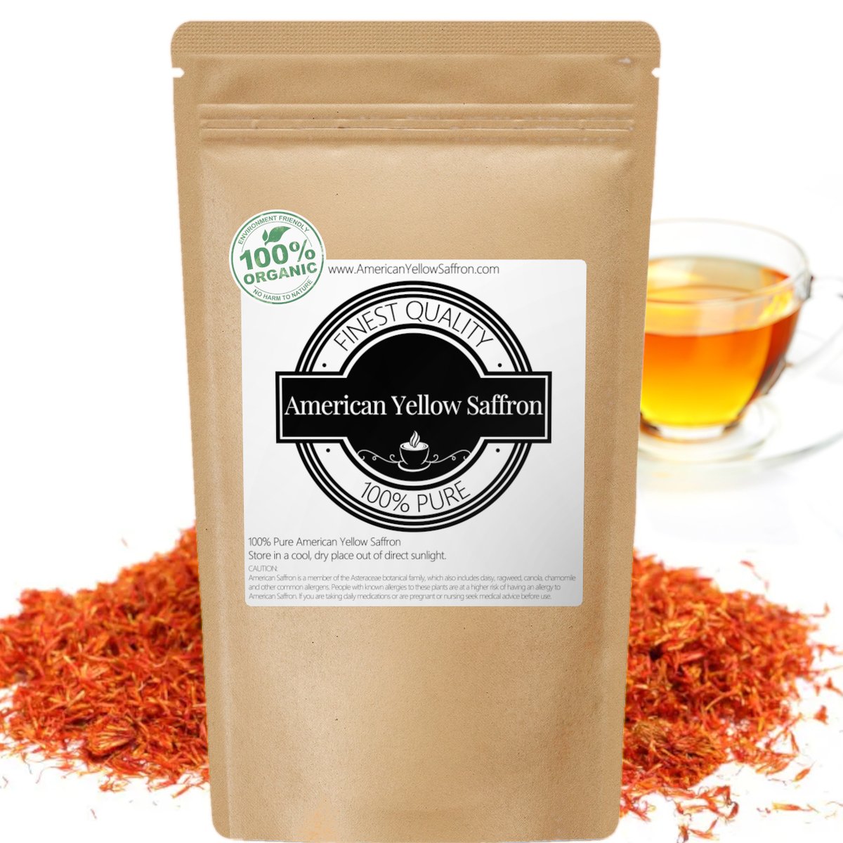 100g American Yellow Saffron Loose Tea American Yellow Saffron Tea UK