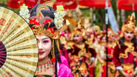 Balinese Dancer with fan