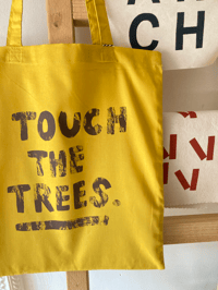 Image 2 of TOUCH THE TREES - TOTE BAG - MUSTARD YELLOW