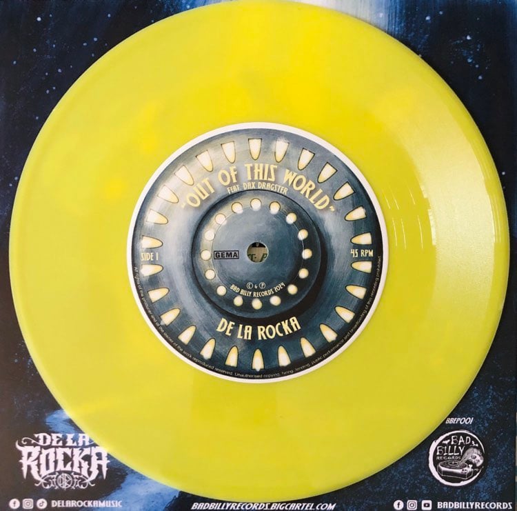 DE LA ROCKA - OUT OF THIS WORLD (feat. DAX DRAGSTER) 7" EP