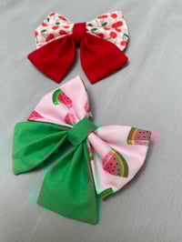 Image 2 of Cherries or Watermelon Bow Ties / Sailor Bows