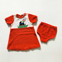 Image 1 of Ensemble robe et bloomer 3/6 mois Babygro stock neuf