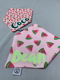 Image 2 of Cherries / Watermelons Personalised Bandanas