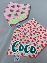 Image 3 of Cherries / Watermelons Personalised Bandanas