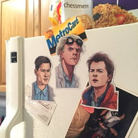 Image 3 of DOC, MARTY & GEORGE Fridge Magnet 3 Pack SET!