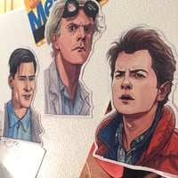 Image 5 of DOC, MARTY & GEORGE Fridge Magnet 3 Pack SET!