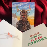 Image 1 of CHEWIE the RED NOSED REINDEER Christmas Card!