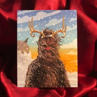 Image 2 of CHEWIE the RED NOSED REINDEER Christmas Card!