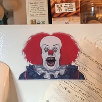 Image 3 of PENNYWISE 1990 Demon Fridge MAGNET!