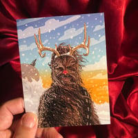 Image 3 of CHEWIE the RED NOSED REINDEER Christmas Card!