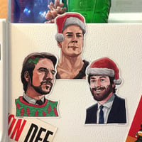 Image 2 of DIE HARD Christmas Fridge Magnet 3 PACK!